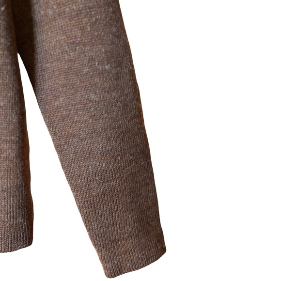 🦉Vintage Chilean Alpaca Cardigan in Mocha, Size Small - Picture 6 of 9